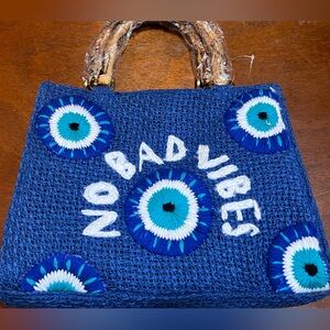 No Bad Vibes Evil Eye Tote Bag